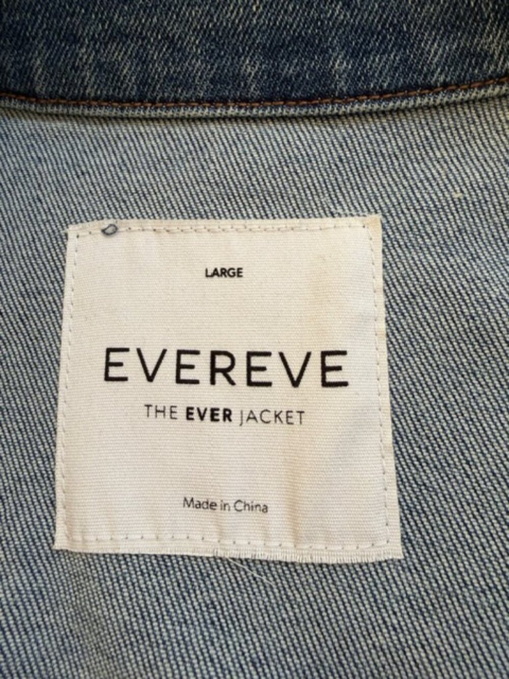 EVEREVE The Ever Jacket Denim Large - Picture 2 of 9